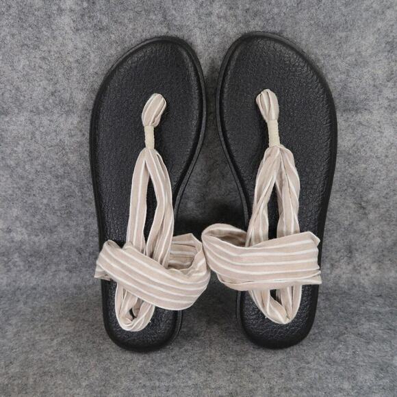 Sanuk Shoes Womens 11 Sandals Yoga Sling Casual Comfort Fashion Active Striped - Picture 5 of 10